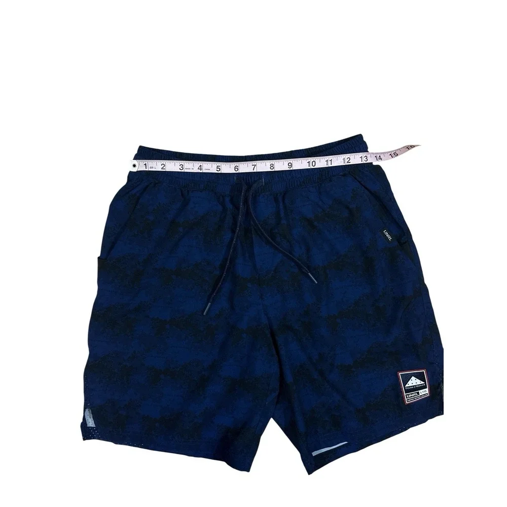 UNRL x Folds Of Honor Stride Shorts Mens NAVY CAMO Size MEDIUM